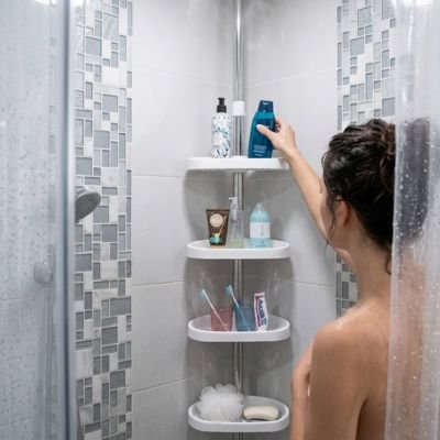 Étagère de douche télescopique